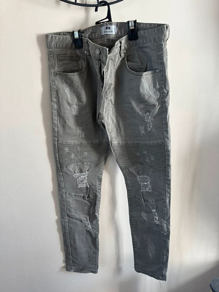 Jeans homme kaki