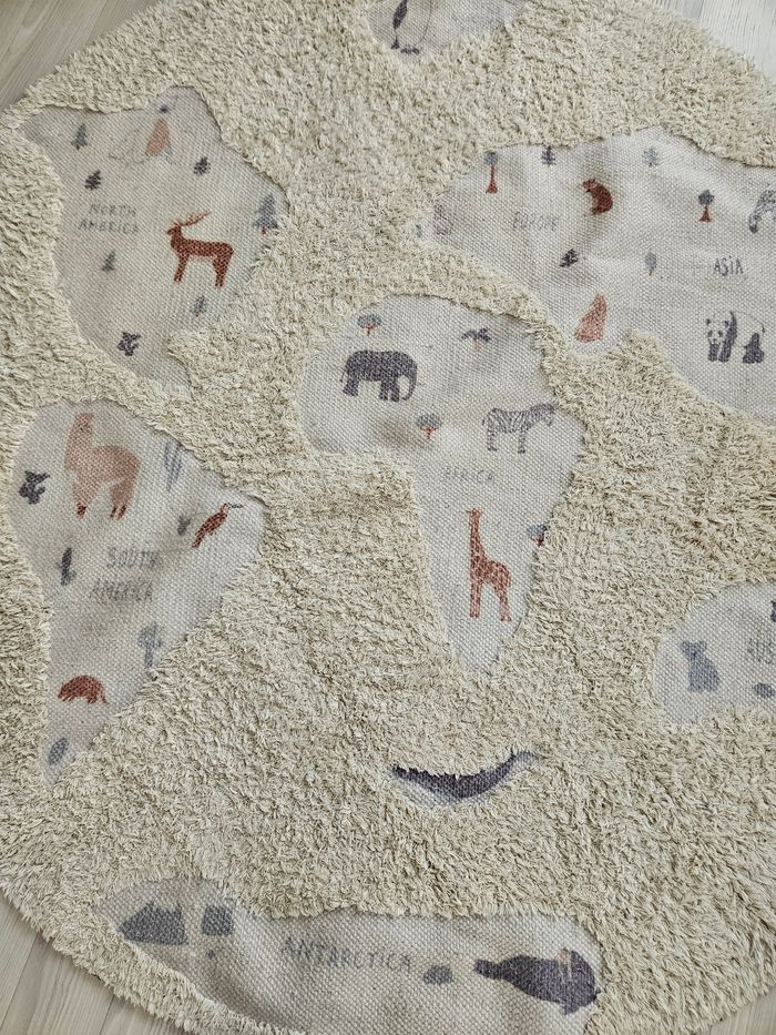 Tapis AFK living beige 140×140cm - photo numéro 2