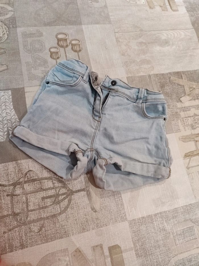 Short en jean taille réglable