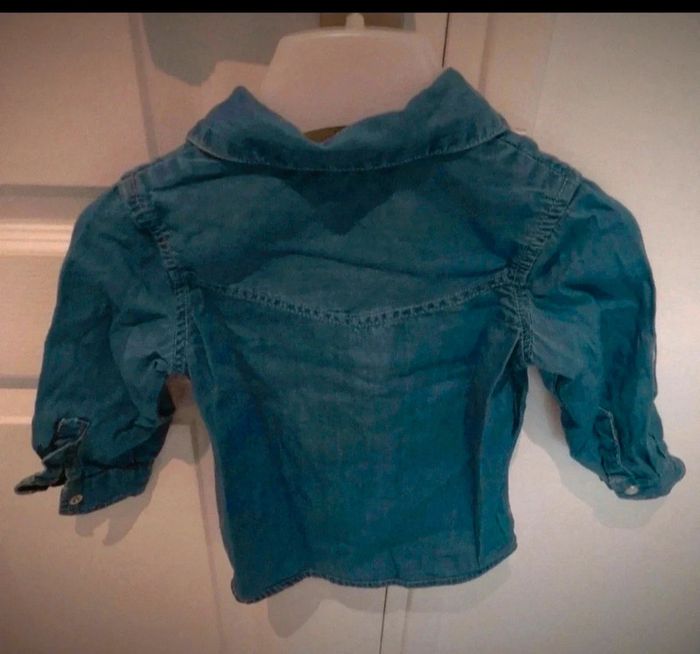 Chemise en jeans garçon mes petits cailloux 18 Mois neuve - photo numéro 2
