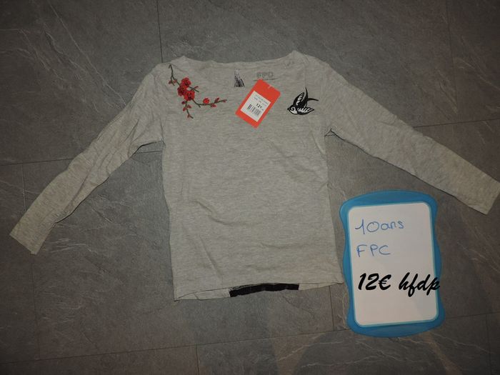 tee shirt FPC taille 10 ans
