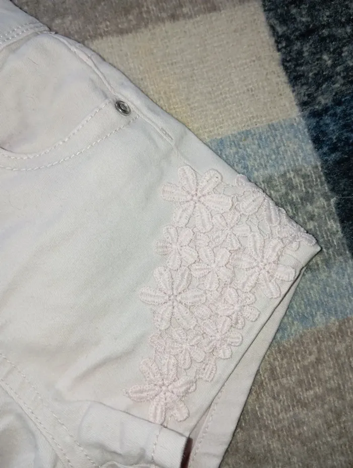 Short en jean rose pâle 12/18 mois - photo numéro 3