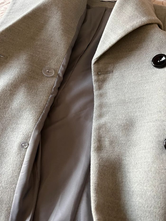 Manteau long femme gris Taille L - 40 - photo numéro 10