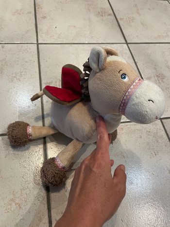 Peluche musicale cheval Candide
