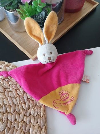 Doudou plat lapin
