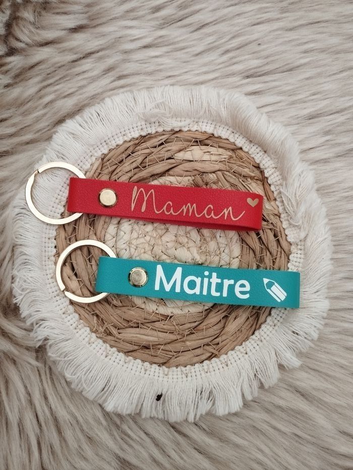 2 porte clés personnalisés
