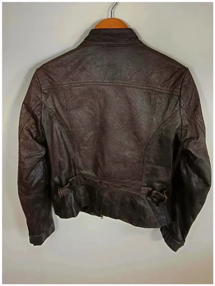 C23 perfecto cuir chèvre Kookai T3 - photo numéro 2
