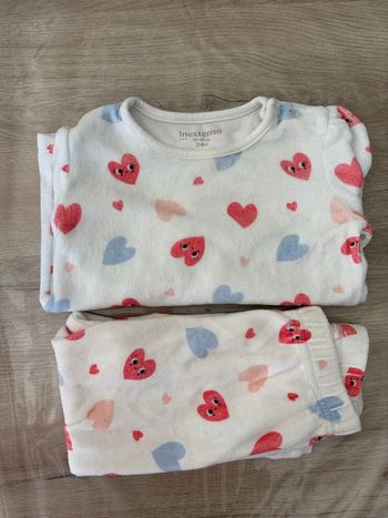 Pyjama cœurs 24 mois deux pièces