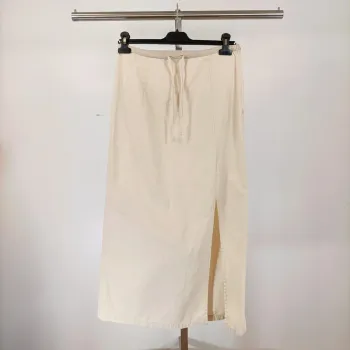 Jupe longue beige à cordon taille M estimée - Cimarron Folk Art A377