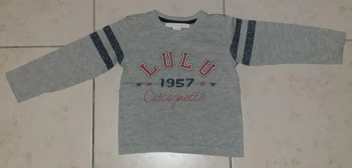 Tee shirt manches longues Lulu Castagnette 3 ans