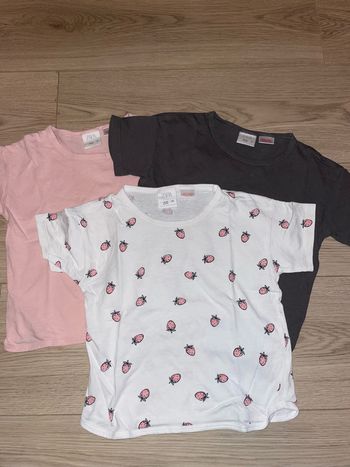 Lot t shirts zara fille