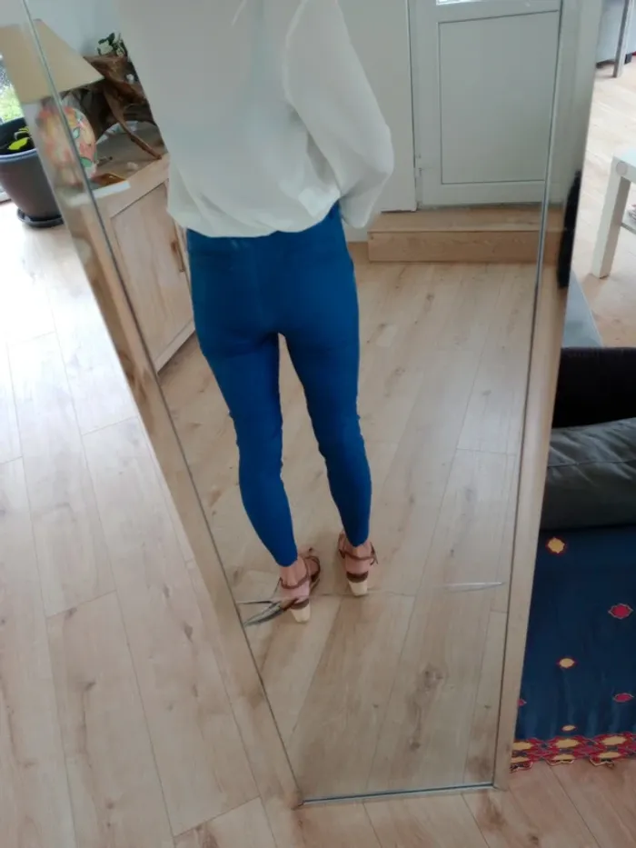 Pantalon femme S stretch bleu  c87 - photo numéro 7