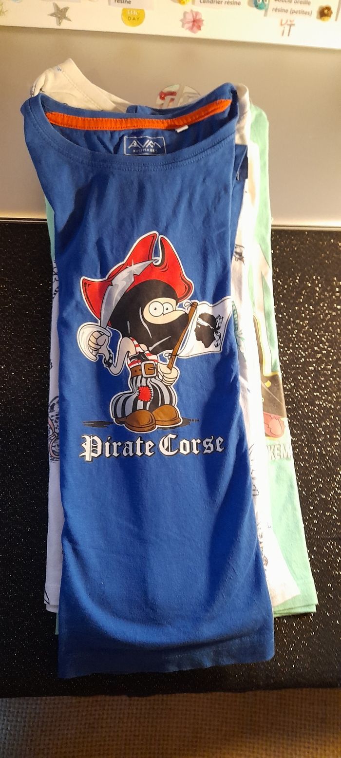 T-shirt garcon 8 ans lot de 7 pieces - photo numéro 8
