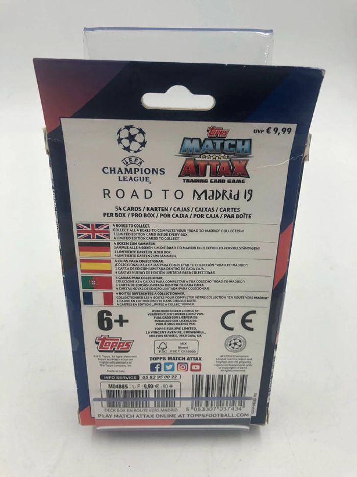 Coffret de cartes Topps Match Attax Road to Madrid 2019 UEFA Champions League 2/4 neuf - photo numéro 2