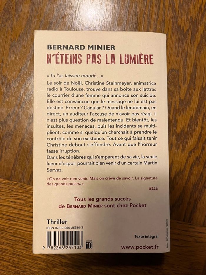 Livre Bernard Minier N’éteins pas la lumière - photo numéro 2