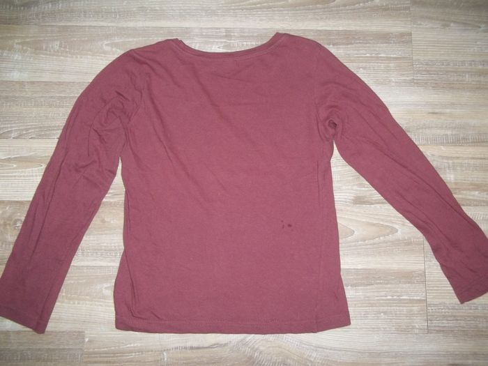 T-shirt ml prune fleurs Zeeman 134/140 (TS1) - photo numéro 3