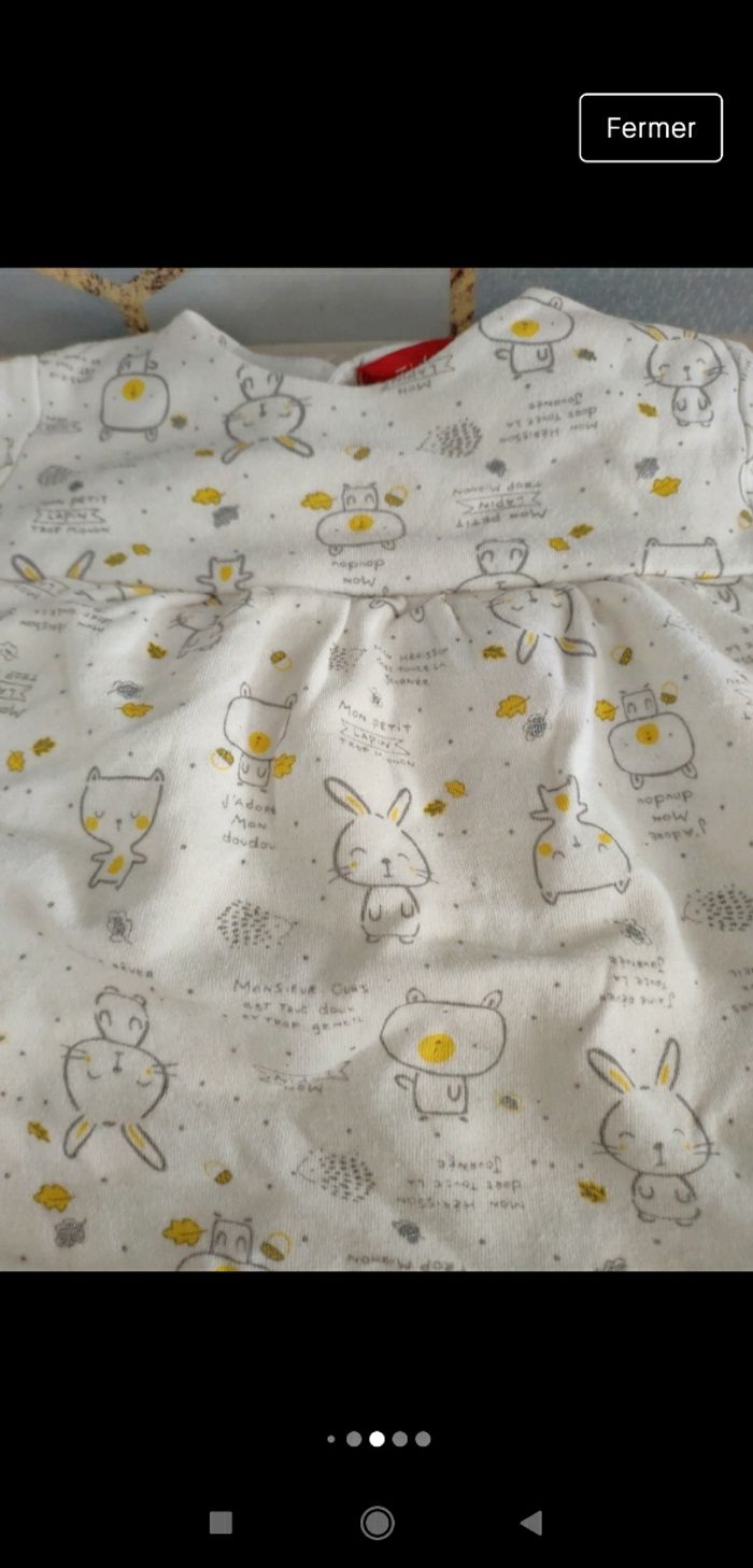 Pyjama lapin sans pied Tissaia 12 mois - photo numéro 4