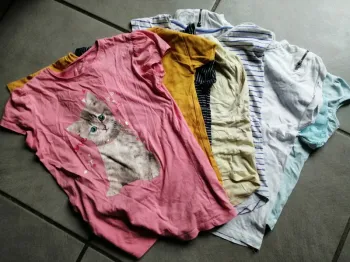 Lot 7 t-shirt manche courte 10 ans