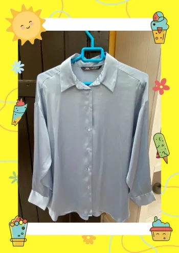 Chemise bleue Zara S 36