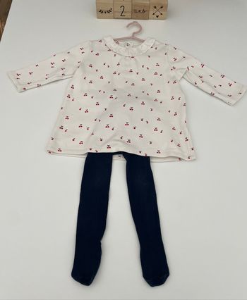 Ensemble robe + collants 24 mois fille