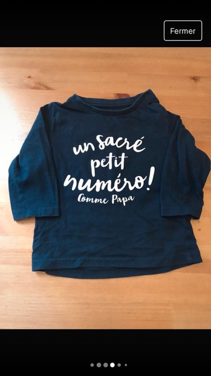 Tee-shirts garçon 12 mois manches longues