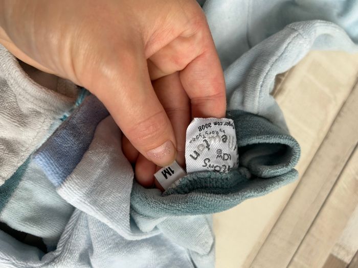 Lot de 6 pyjamas 1 pièces en velours bébé garçon 1 mois - photo numéro 7