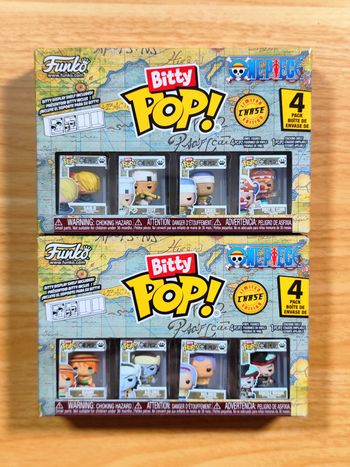 Lot 2 Boîtes Bitty Pop! One Piece - 8 Figurines dont 2 CHASE (Buggy & Mihawk)