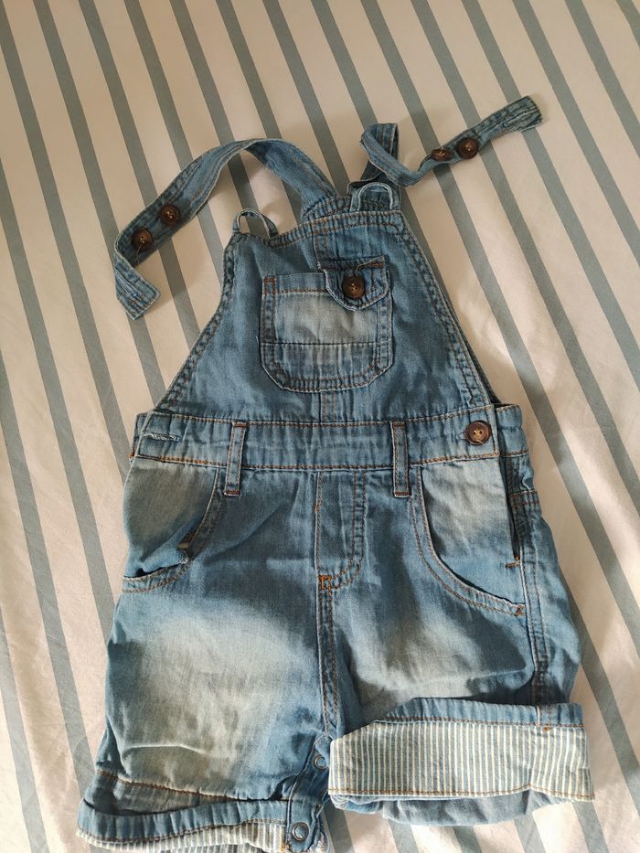 Salopette en jean petit garçon 12/18mois