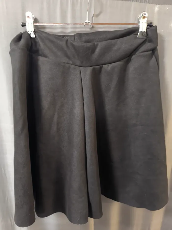 307337 jupe noir effet peau de peche femme 40 sans marque - photo numéro 2