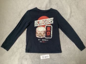 T-shirt Ml hamburger 8 ans