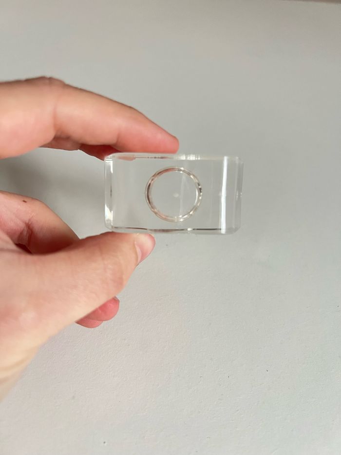 Bougeoir en plastique robuste - Design élégant - Transparent - photo numéro 4