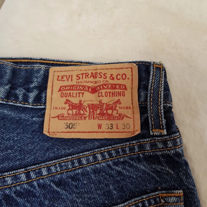 Jean Levi's 505 W33 L30 Bleu Marine - photo numéro 8