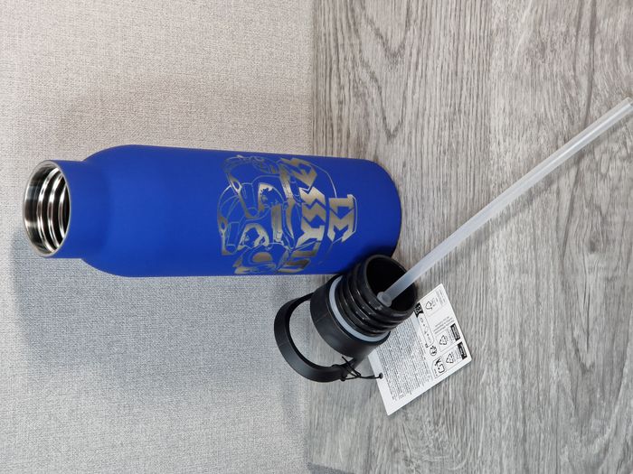 Gourde Isotherme 500ml Bleu Fonçé Avec Paille - Ulysses 31 - photo numéro 7