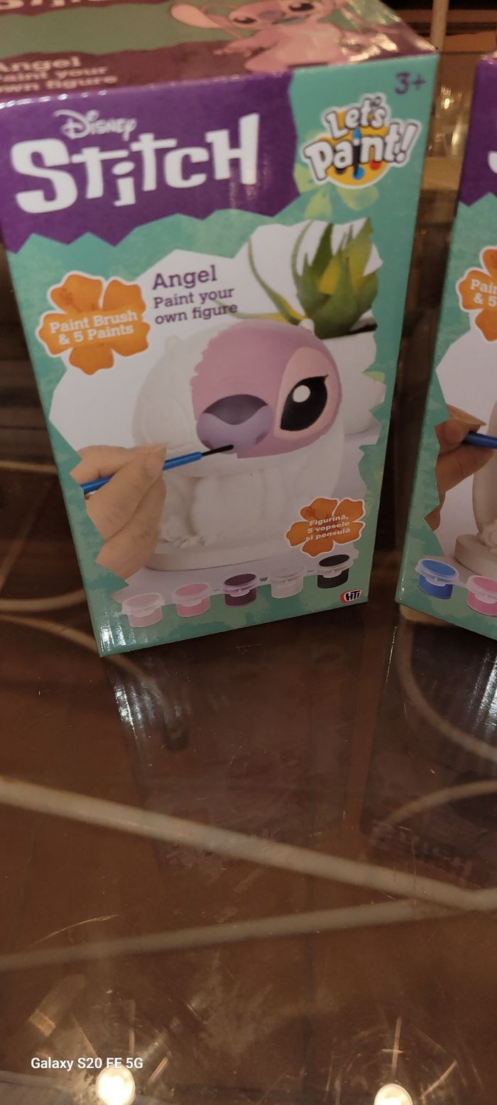 Figurines en plâtre à peindre Stich Angel Disney - photo numéro 2