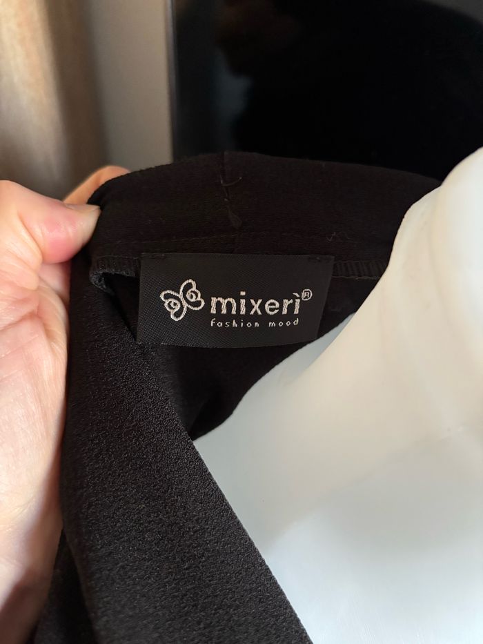 Veste blazer fluide noir asymétrique taille S/M - photo numéro 5