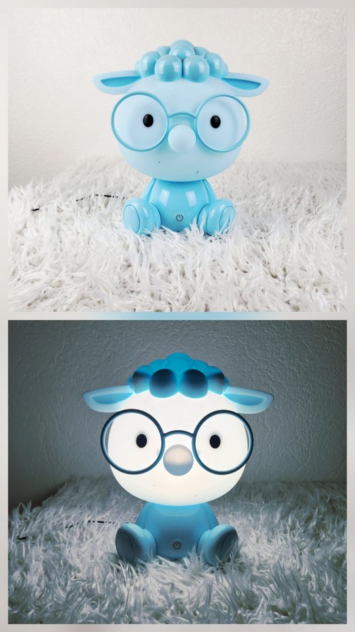 Grande Veilleuse de nuit bleu mouton Led marque Maison du monde 🎅