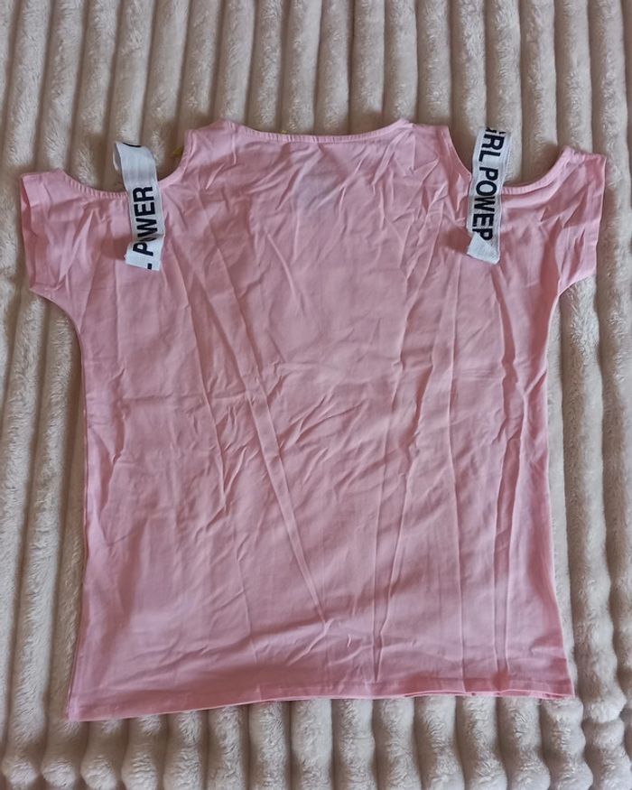 T-shirt grl power rose - photo numéro 2