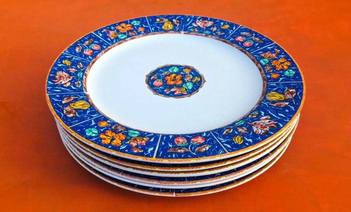 6 assiettes plates Porcelaine Modèle Samarcande - photo numéro 7