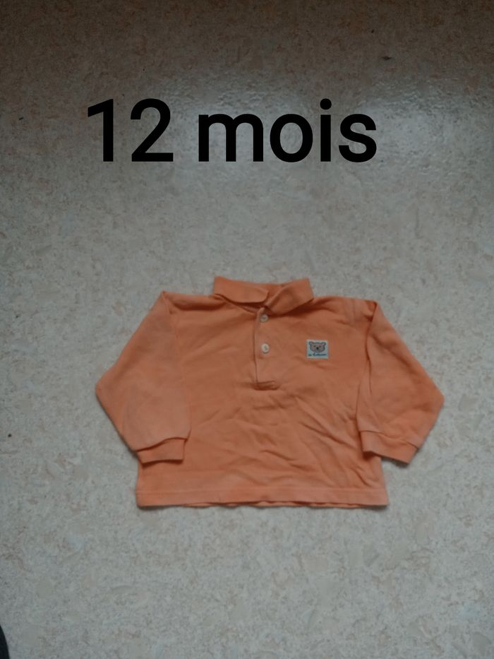 Polo manches longues 12 mois