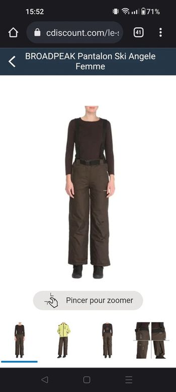 Pantalon ski neuf taille 42/ 44