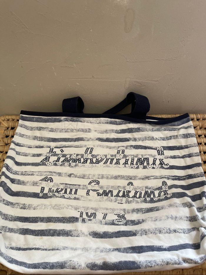 Tote bag bleue marine et blanc - Timberland
