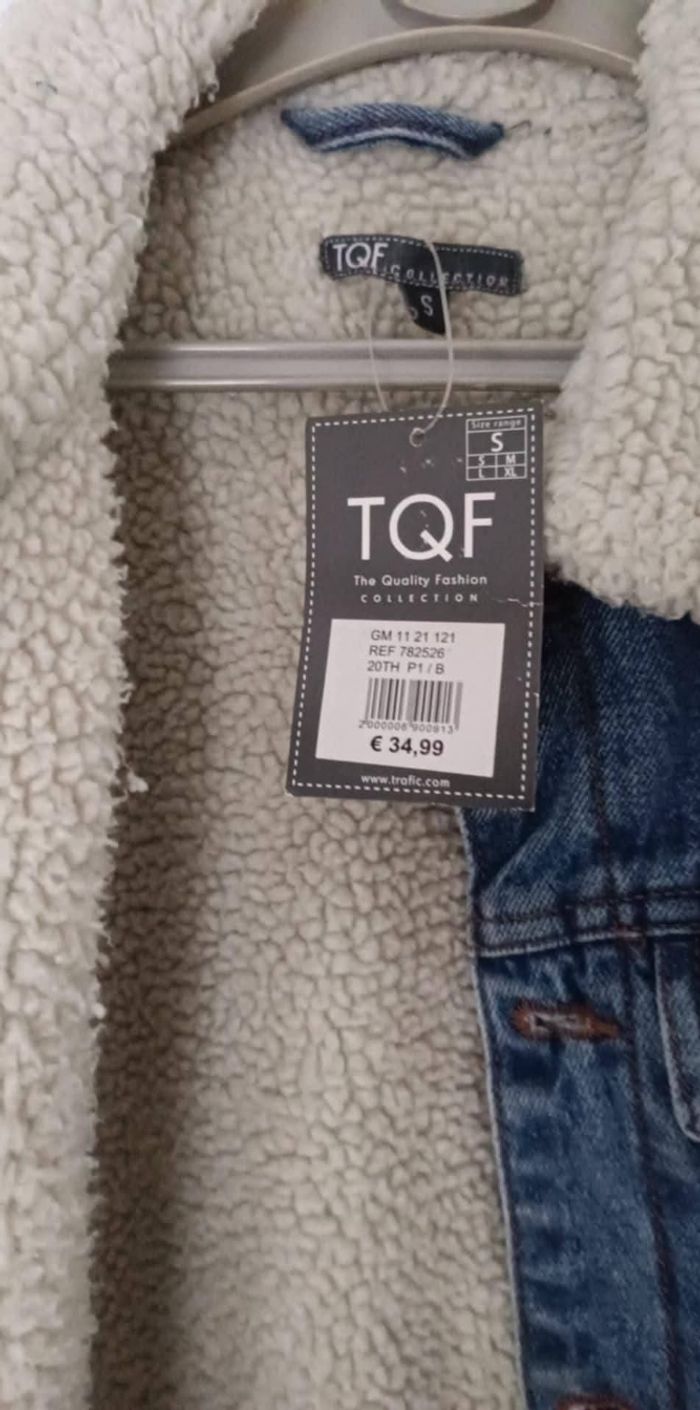 Veste en jeans neuf taille s - photo numéro 2