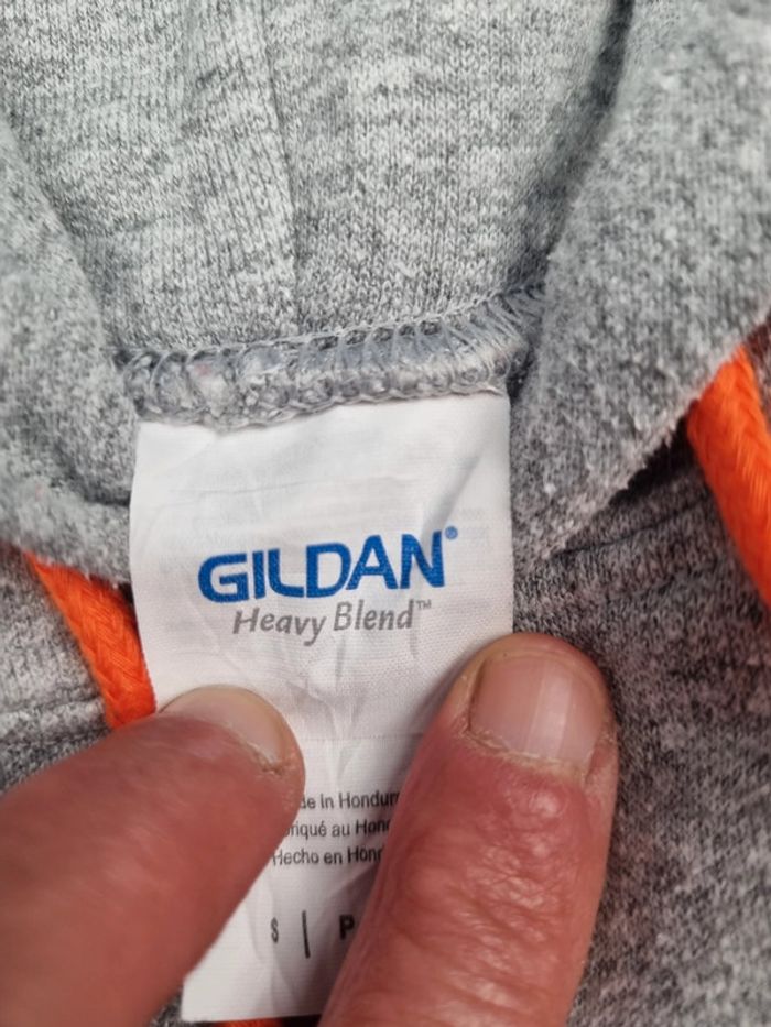 Pull à capuche universitaire gris – Taille S Hommes - photo numéro 6