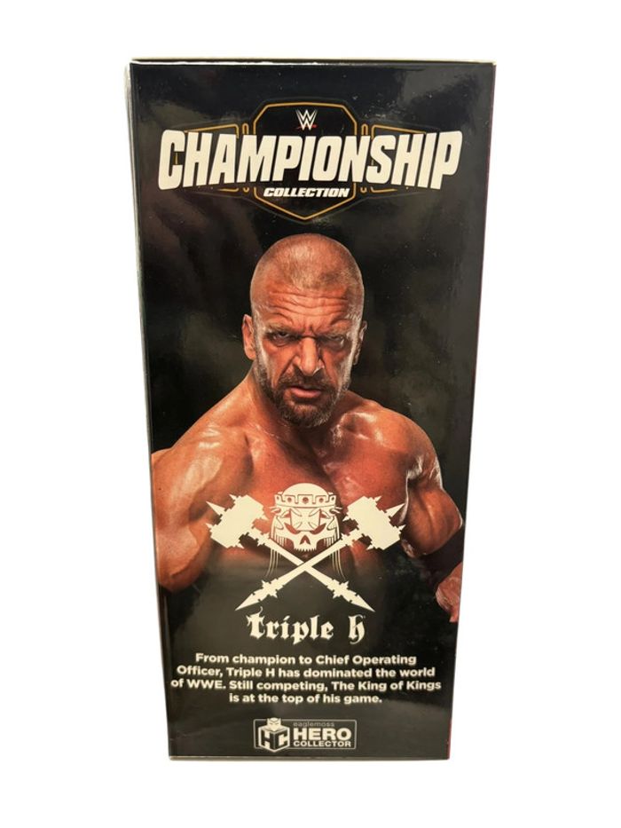 Figurine catch Wwe Championship Tripe H Eaglemoss Hero Collector neuf - photo numéro 3