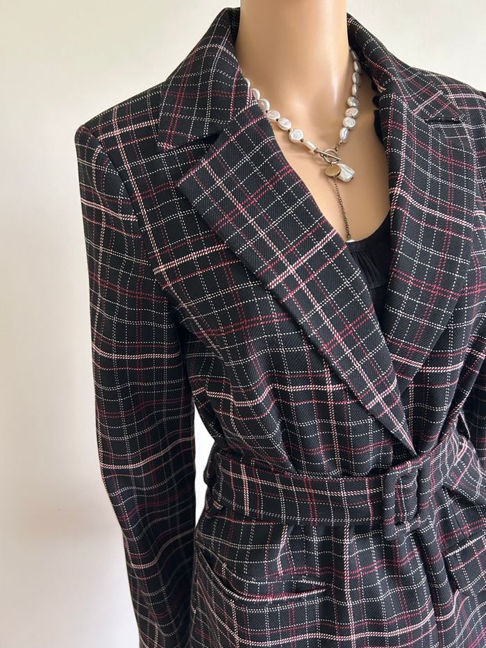 Veste à carreaux neuve Naf Naf taille 38 (valeur 90€) - photo numéro 4