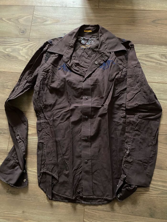 Chemise homme marron - photo numéro 3