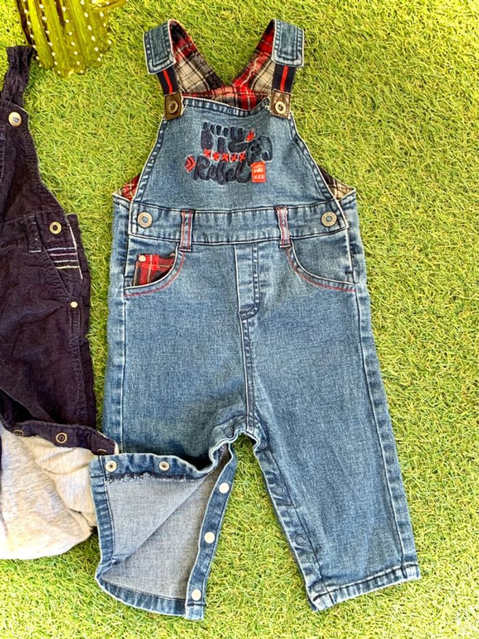 Lot de 2 salopettes 6 mois - photo numéro 3