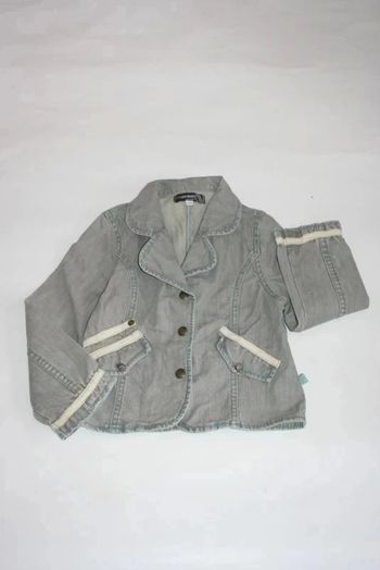 Veste en jeans grise Jean Bourget 4 ans