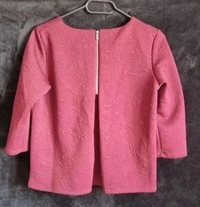 Blouse épaisse bordeaux - photo numéro 4