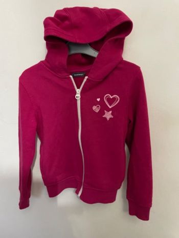 Sweat à capuche T 8 ans In Extenso rose